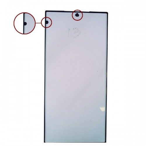 LCD displejs saderīgs ar Samsung S918 S23 Ultra melns (Atjaunots: Telemax) (Ar defektiem 13)