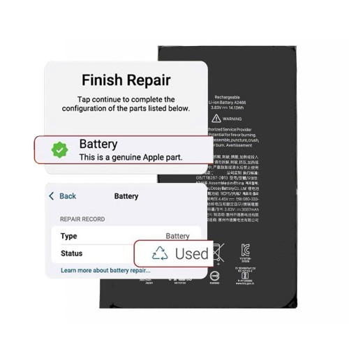 Akumulators saderīgs ar iPhone 12 Pro max / Self-Diagnosable / 3687mAh