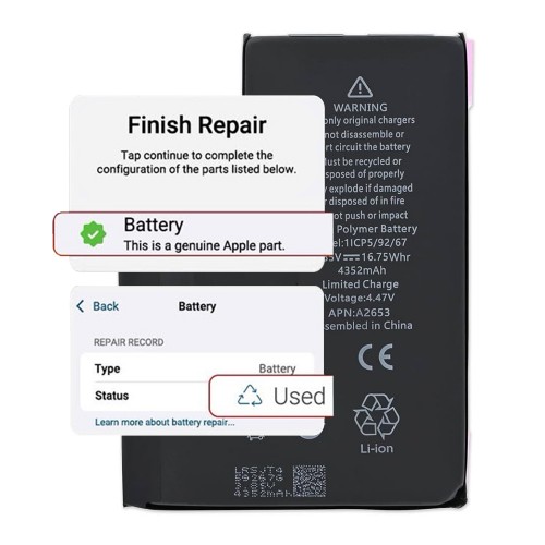 Akumulators saderīgs ar iPhone 13 Pro Max / Self-Diagnosable / 4352mAh