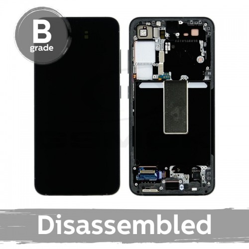 LCD displejs saderīgs ar Samsung S911 S23 ar rāmi / Cream / (9/10 lietots)