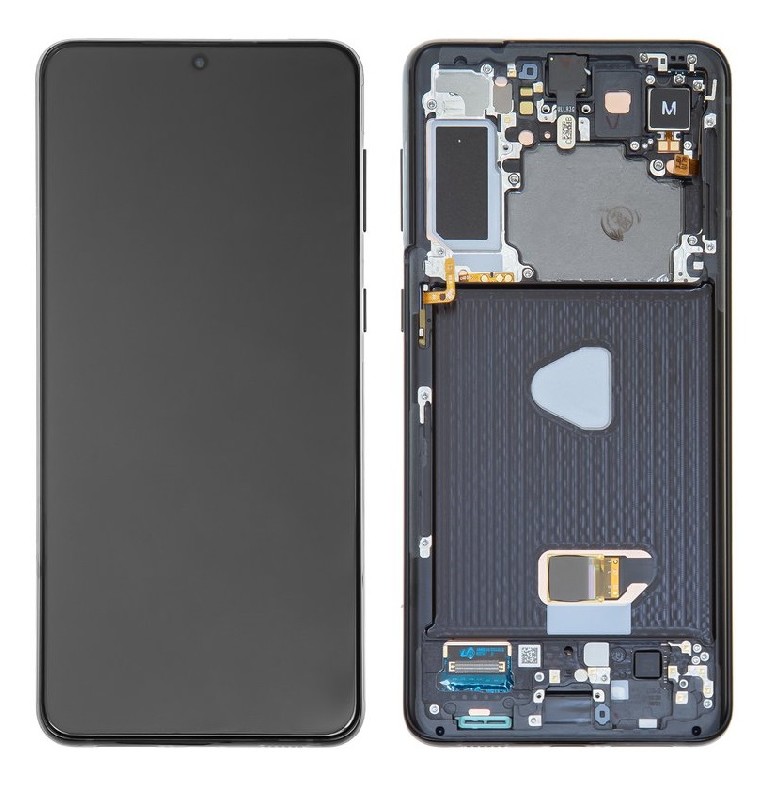 LCD screen Samsung G996 S21 Plus ar touch screen un frame Phantom Melns original (used Grade B)