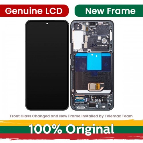 LCD displejs saderīgs ar Samsung S901 S22 ar rāmi / Bora Purple / (atjaunots: Telemax)