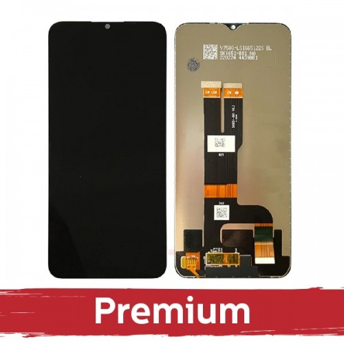 LCD displejs saderīgs ar Nokia C31 melns OEM