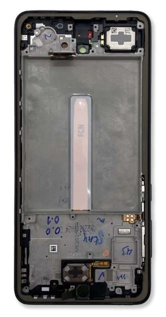 LCD screen Samsung A336 A33 5G 2022 ar touch screen un frame Melns original (service pack)