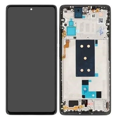 LCD screen Xiaomi 11T Pro 5G ar touch screen ar frame Meteorite Pelēks original (service pack)