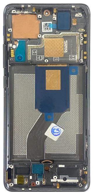 LCD screen Xiaomi 12 5G/12X 5G/12S 5G ar touch screen ar frame Melns original (service pack)