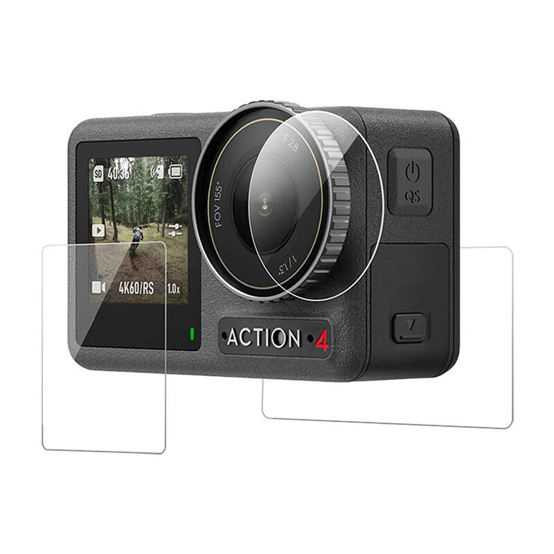 Ekrāna plēve TELESIN paredzēta DJI Osmo Action 4/3