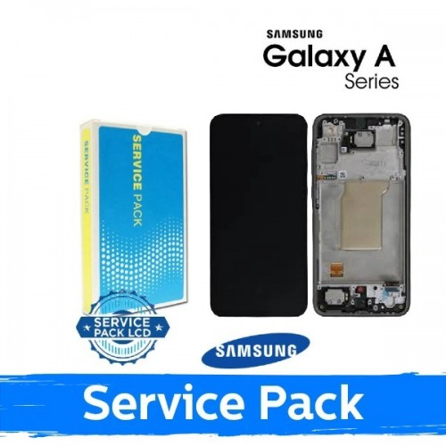 LCD displejs saderīgs ar Samsung A366 A36 5G ar rāmi / lavandas / (Service Pack)