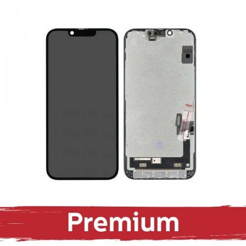 LCD displejs saderīgs ar iPhone 15 melns (Hard OLED / Premium) /*Removable IC*/