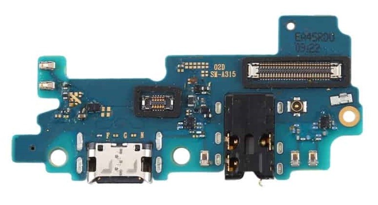 Flex Samsung A315 A31 2020 priekš plugin, microphone, headphone connector original (service pack)