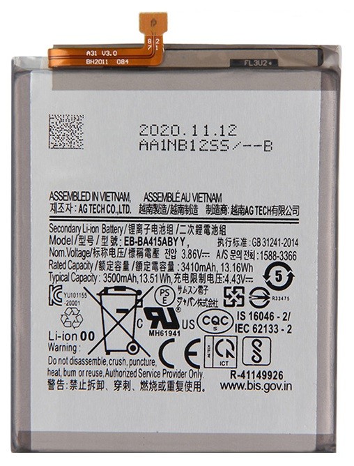 Baterija ORG Samsung A415 A41 3500mAh EB-BA415ABY