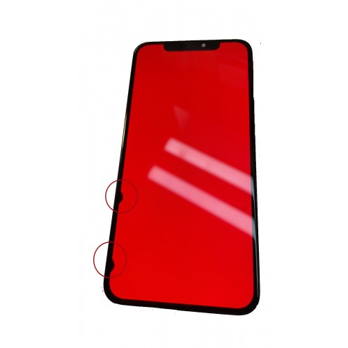 LCD displejs, saderīgs ar iPhone Xs Max melns (Atjaunots: Telemax) (ar defektiem 1)