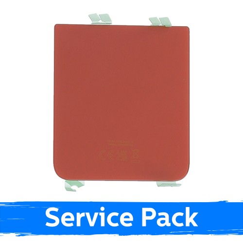 Aizmugurējais vāks saderīgs ar Samsung F721 Z Flip4 / sarkans / (Service Pack)