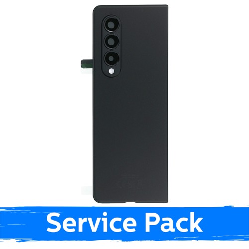 Aizmugurējais vāks, saderīgs ar Samsung F926 Z Fold3 / Fantoma melns / (Service Pack)