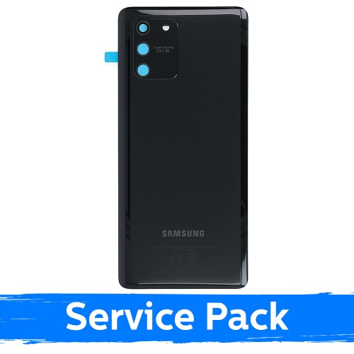 Aizmugurējais vāks, saderīgs ar Samsung G770 S10 Lite / Prizmas melns / (Service Pack)