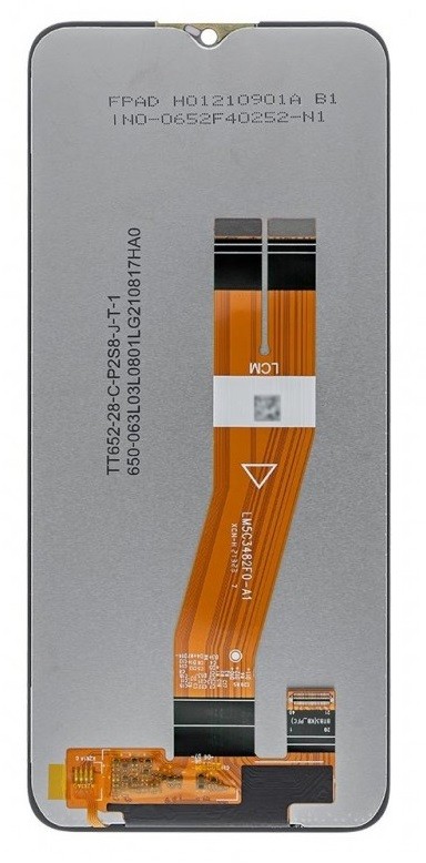 LCD screen Samsung A035G (A03 2022) ar touch screen melns original