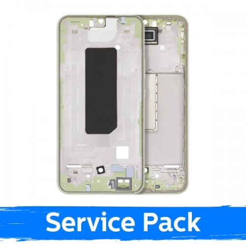 Vidējais rāmis, saderīgs ar Samsung A346 A34 5G / Lime / (Service Pack)