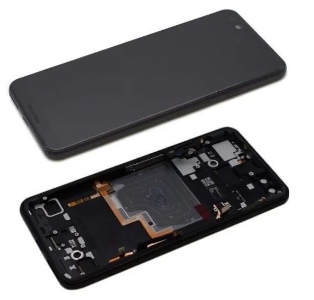 LCD screen Google Pixel 3 ar touch screen un frame Melns original (used Grade C)