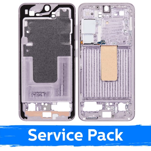 Vidējais rāmis saderīgs ar Samsung S911 S23 / Lavender / (Service Pack)