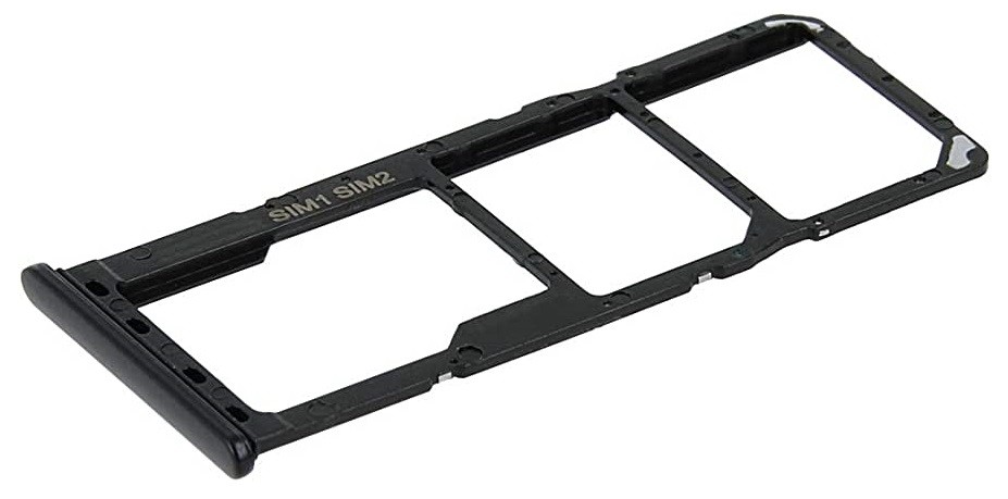 SIM card holder Samsung A226 A22 5G Melns original (service pack)