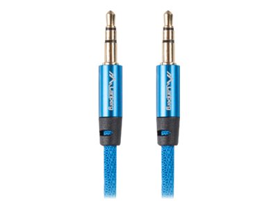 Lanberg Jack 3.5mm kabelis 1m zils