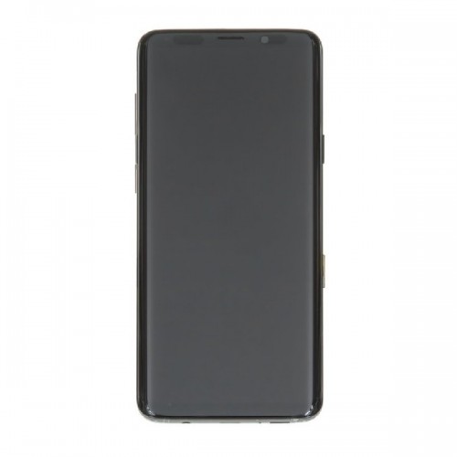 LCD displejs saderīgs ar Samsung G965 S9 Plus ar rāmi / Midnight Black / (Atjaunots: Telemax) (Sadeguši ikonas uz balta fona)