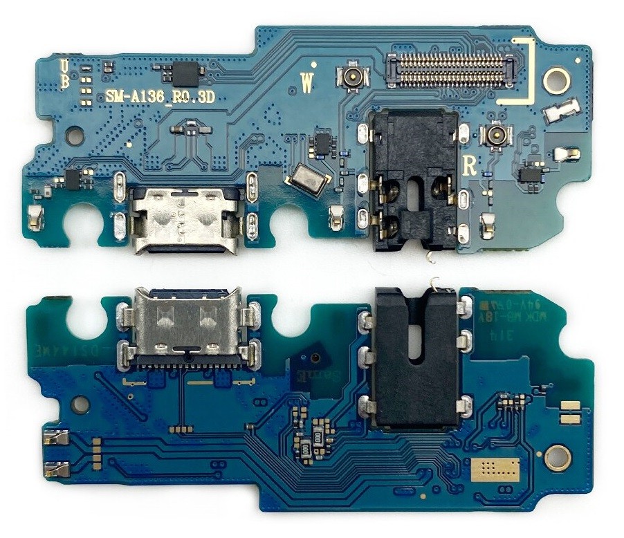Flex Samsung A136 A13 5G priekš plugin, microphone, headphone connector original (service pack)
