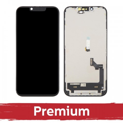 LCD displejs saderīgs ar iPhone 16e melns (SOFT OLED / Stable / Premium)  /*Removable IC*/