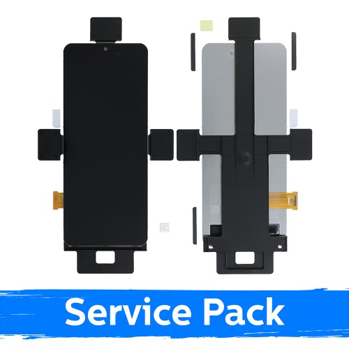 LCD displejs saderīgs ar Samsung F711 Z Flip3 (INNER) melns (Service Pack) (NF version)