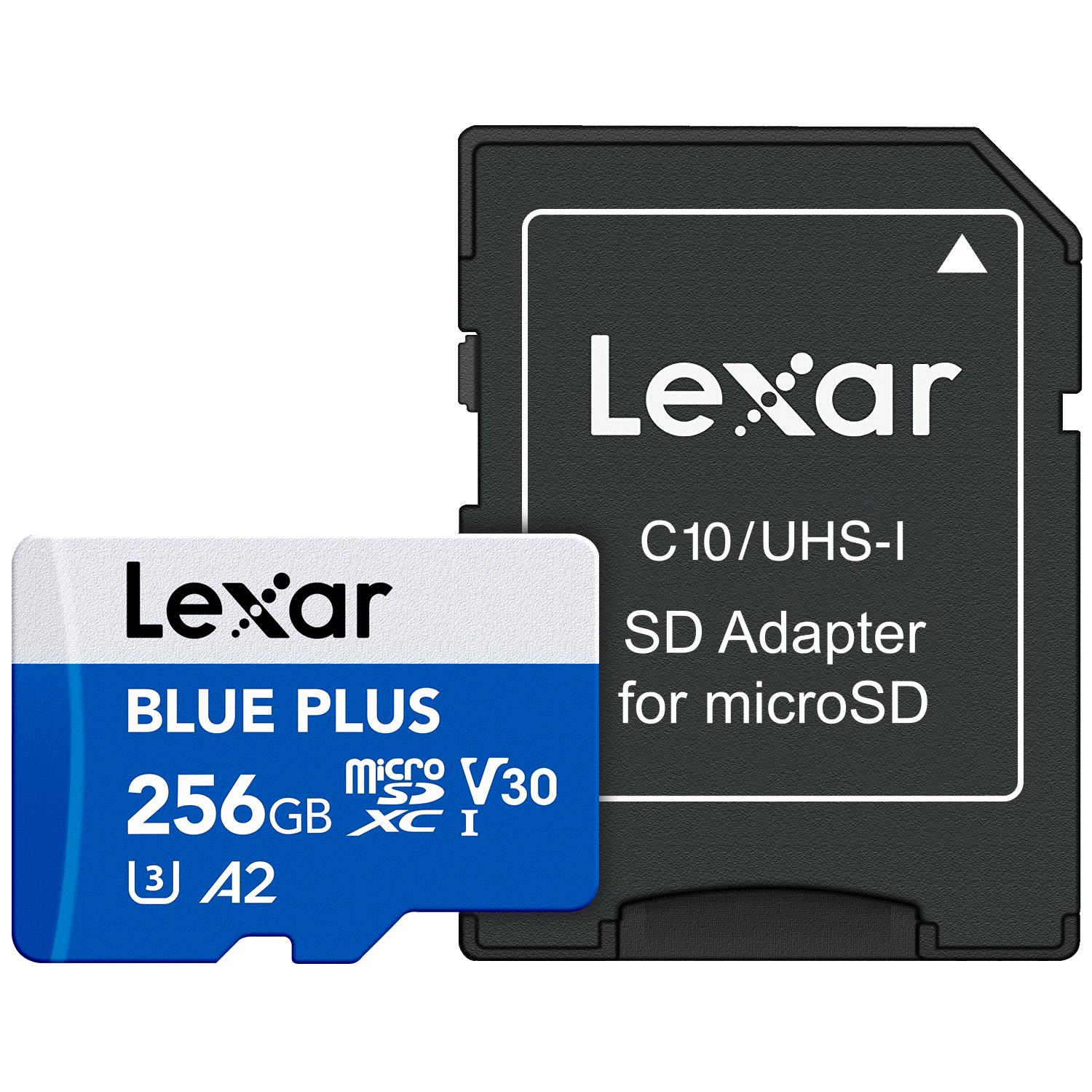 Micro SDXC atmiņas karte LEXAR 256GB UHS-I ar adapteri