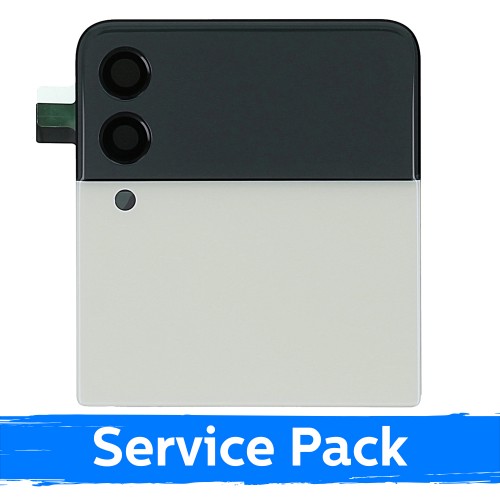 LCD displejs saderīgs ar Samsung F711 Z Flip3 (OUTER) ar rāmi / Zils / (Service Pack)