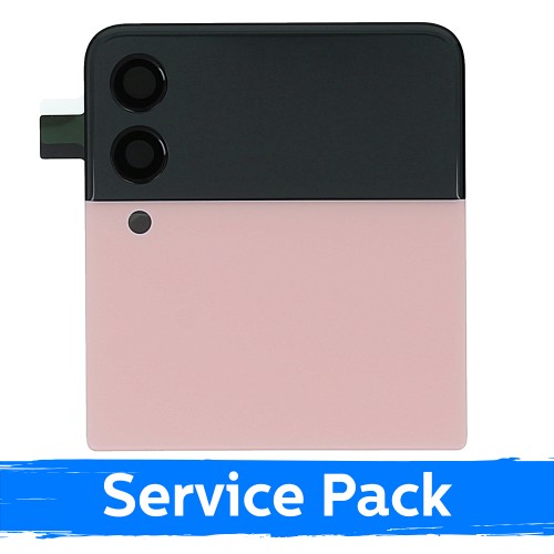 LCD displejs saderīgs ar Samsung F711 Z Flip3 (OUTER) ar rāmi / Rozā / (Service Pack)