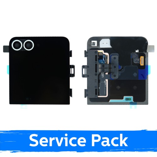LCD displejs saderīgs ar Samsung F741 Z Flip6 (OUTER) ar rāmi / Piparmētru / (Service Pack)
