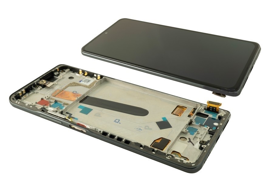 LCD screen Xiaomi Mi 11i/Mi 11X/Mi 11X Pro/Poco F3 ar touch screen ar frame Melns original (service pack)