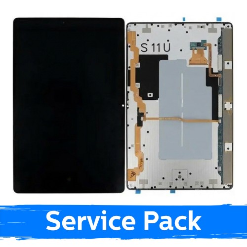 LCD displejs saderīgs ar Samsung X936 / X930 Tab S11 Ultra melns (Service Pack)