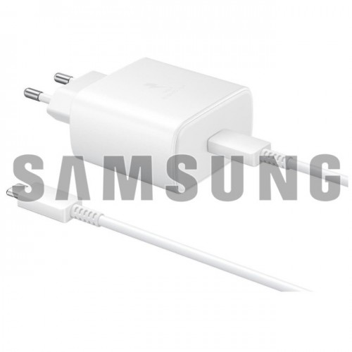 USB kabelis Samsung EP-T4511 balts 45W (ar iepakojumu) + Type-C 180cm kabelis / 100% oriģināls /
