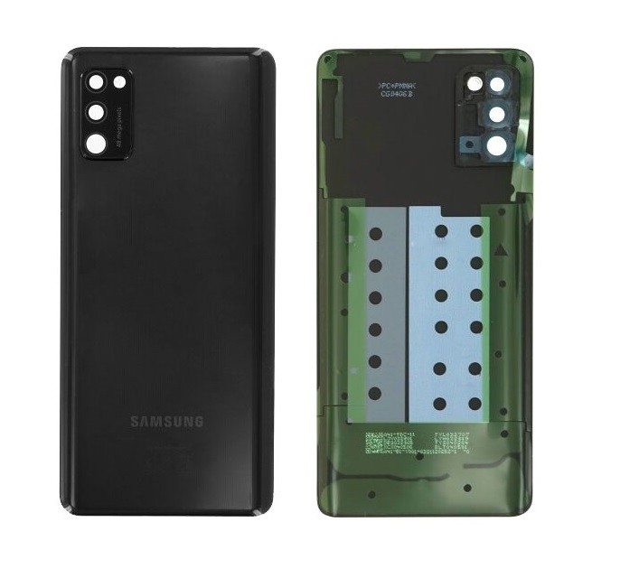 Aizmugurējais vāciņš priekš Samsung A415 A41 2020 Prism Crush Melns original (used Grade B)