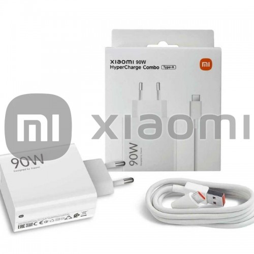 Lādētājs Xiaomi MDY-15-EK (BHR07ZBEU) balts 90W (ar iepakojumu) + kabelis "Type-C" / 100% oriģināls /