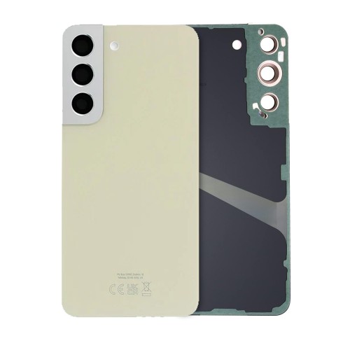 Aizmugurējais vāciņš saderīgs ar Samsung S901 S22 / krēmkrāsas / (ar kameras lēcu) OEM