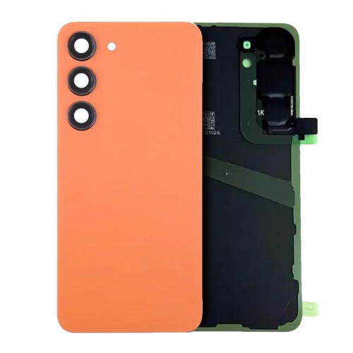 Aizmugurējais vāks saderīgs ar Samsung S921 S24 / Sandstone Orange / (ar kameras lēcu) OEM