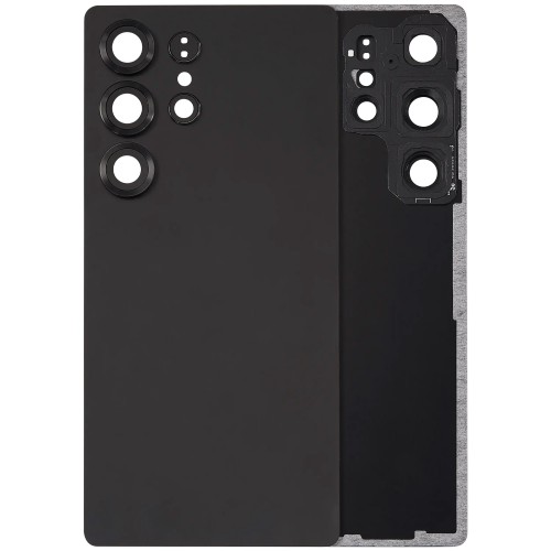 Aizmugurējais vāks saderīgs ar Samsung S938 S25 Ultra / Titanium Black / (ar kameras lēcu) OEM