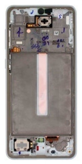 LCD screen Samsung A336 A33 5G 2022 ar touch screen un frame Balts original (service pack)