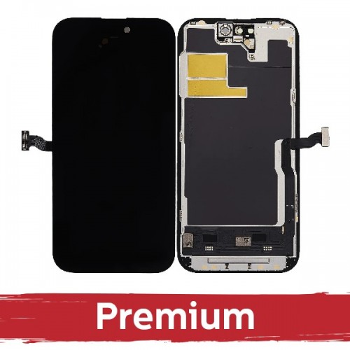 LCD ekrāns saderīgs ar iPhone 14 Pro Max melns (Hard OLED / Premium) /*Removable IC*/