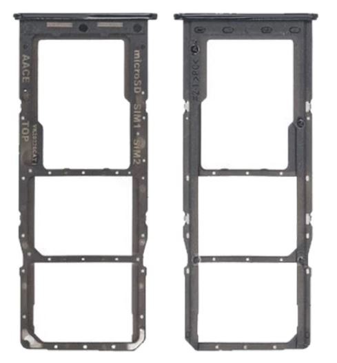 SIM kartes turētājs Samsung A13 A135/A137 Black oriģināls (servisa iepakojums)