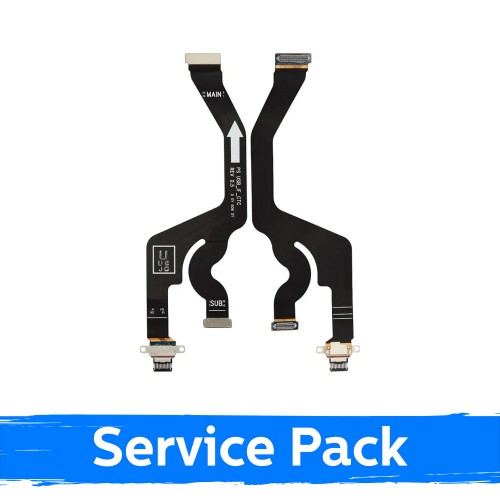 Uzlādes ports saderīgs ar Samsung S937 S25 Edge ar elastīgo kabeli / plati (Service Pack)