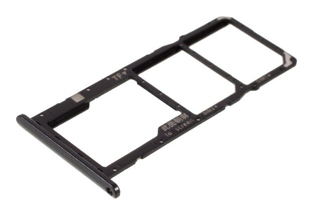 SIM card holder Huawei Y7 2019 Midnight Melns ORG