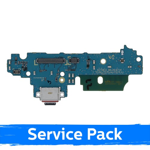 Uzlādes ports saderīgs ar Samsung T575 Tab Active 3 ar elastīgo kabeli / plati (Service Pack)