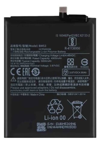 Baterija ORG Xiaomi Mi 10T/Mi 10T Pro 5000mAh BM53