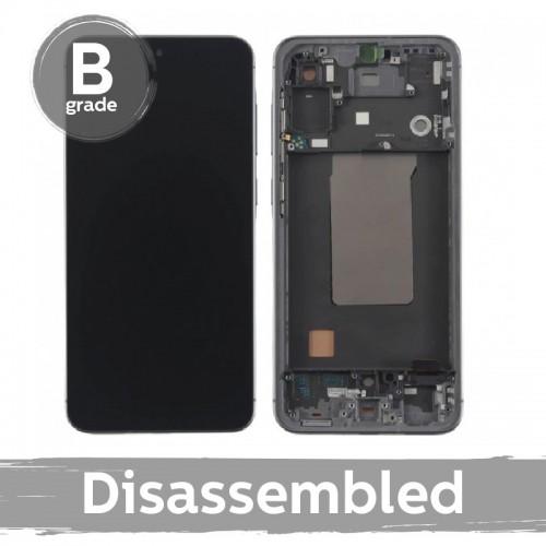LCD displejs saderīgs ar Samsung A566 A56 5G ar rāmi / gaiši pelēks / (9/10 izjaukts)