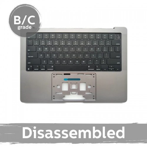 Tastatūra (ar korpusa rāmi) MacBook Pro 14" (2021) A2442 pelēka (8.5/10 izjaukta)